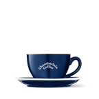 Navy Cup & Saucer  Product Shot Front